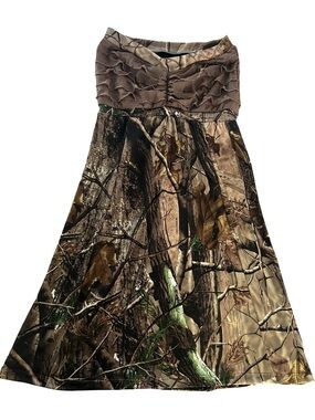 Light Brown Top Camo Bridesmaid Dress Camo Wedding Dress Camouflage